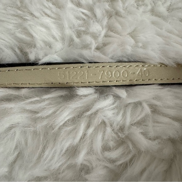 Escada Black Leather Belt with Gold Buckle Size 40 - Picture 12 of 16